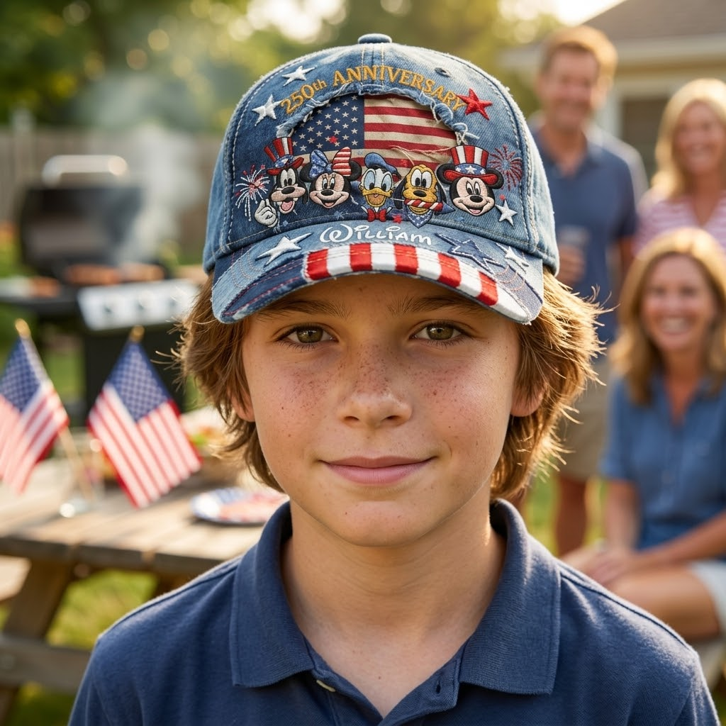 Personalized Classic Cap with 250th Anniversary Design for Independence Day Gift