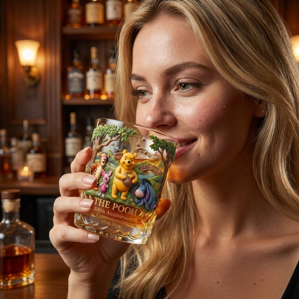 Personalized Whiskey Glass 100th Anniversary Gift for Movie Fans