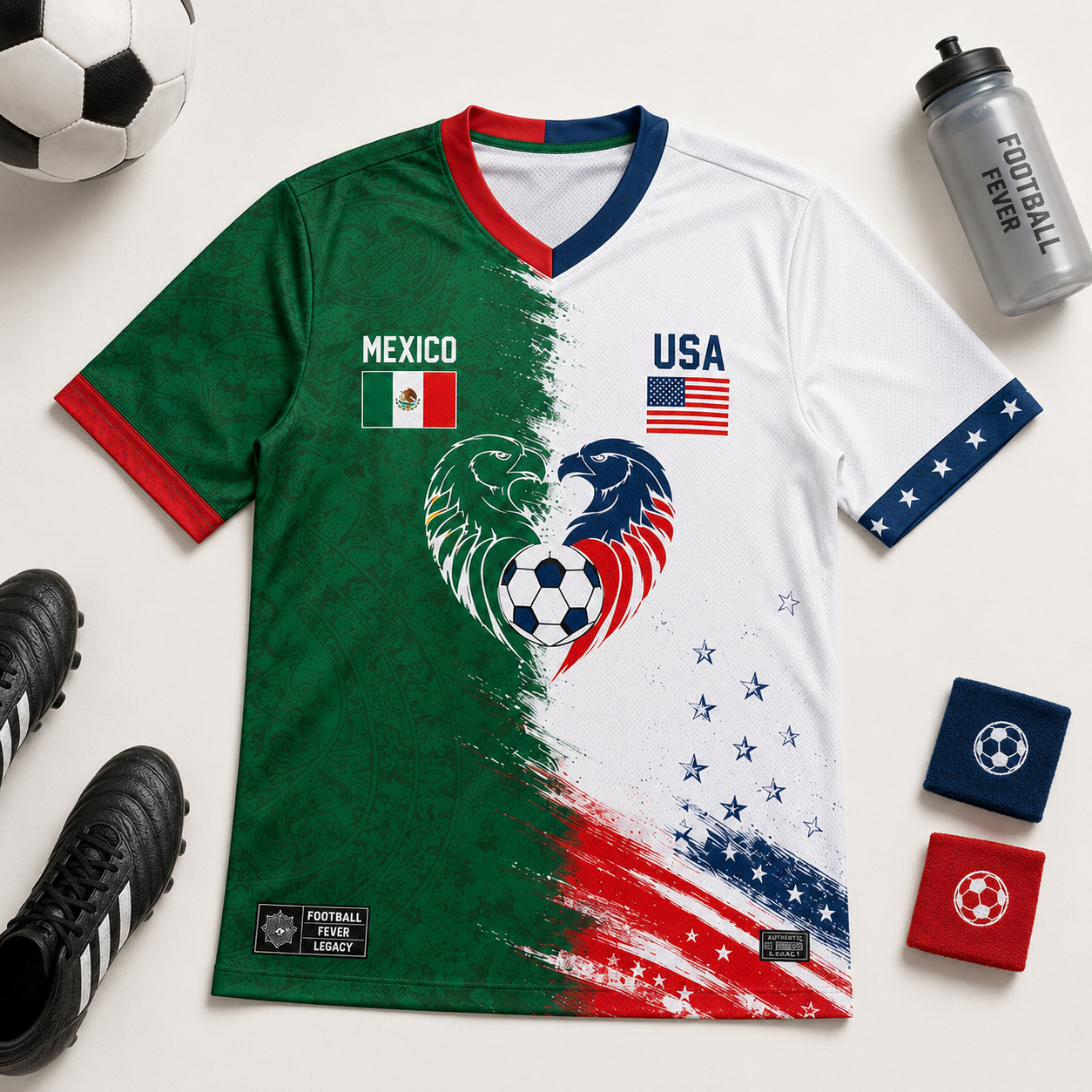 Personalized Mexico USA Soccer Jersey Custom Name Number Gift for Fans