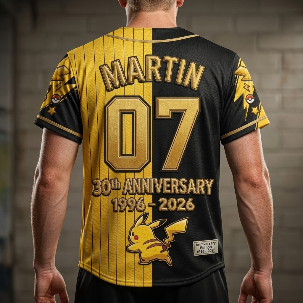Personalized 30th Anniversary Baseball Jersey for Kids & Adults - Unique Gift for Movie Fans