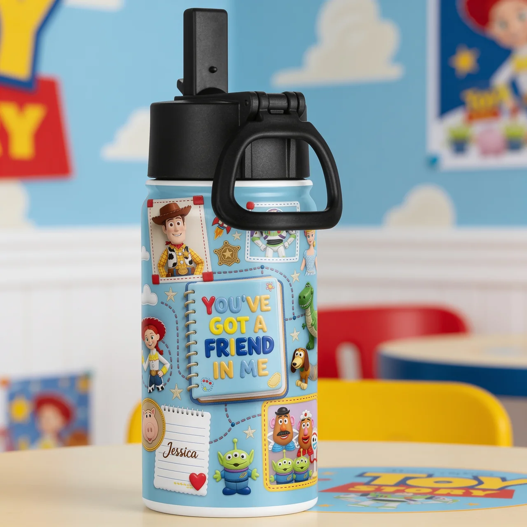 Personalized Toy Story Backpack Set with Lunch Bag & Water Bottle - Back to School Gift for Kids