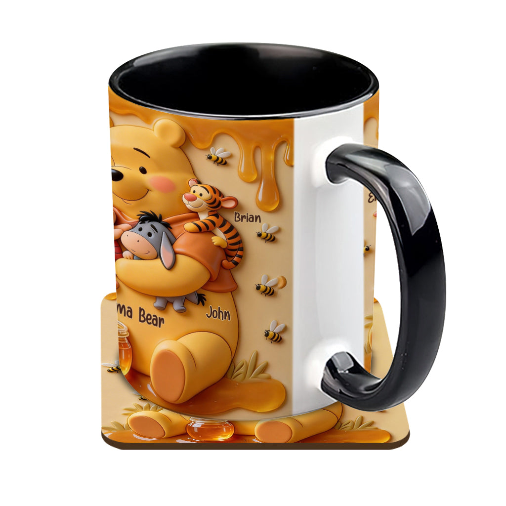Personalized Honey Bear Mug for Mom | Custom Name Drinkware Gift