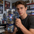 Personalized Star Wars Tumbler 40oz with Straw Gift for Movie Fans