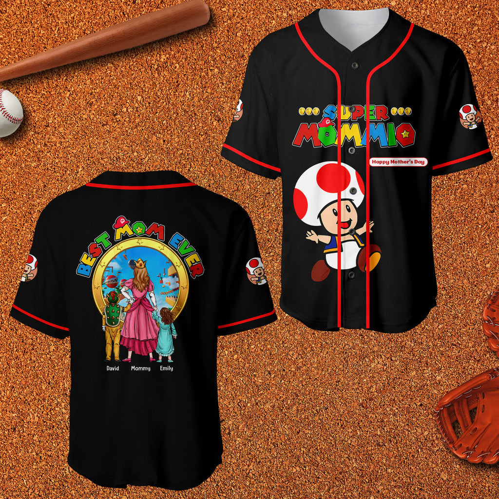 Personalized Baseball Jersey Best Mom Ever Gift for Mom