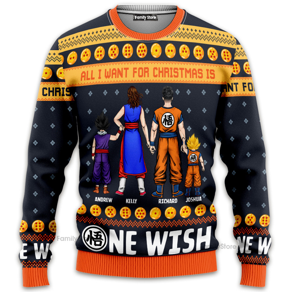 Personalized Family Ugly Sweater Christmas Gift | Custom Names