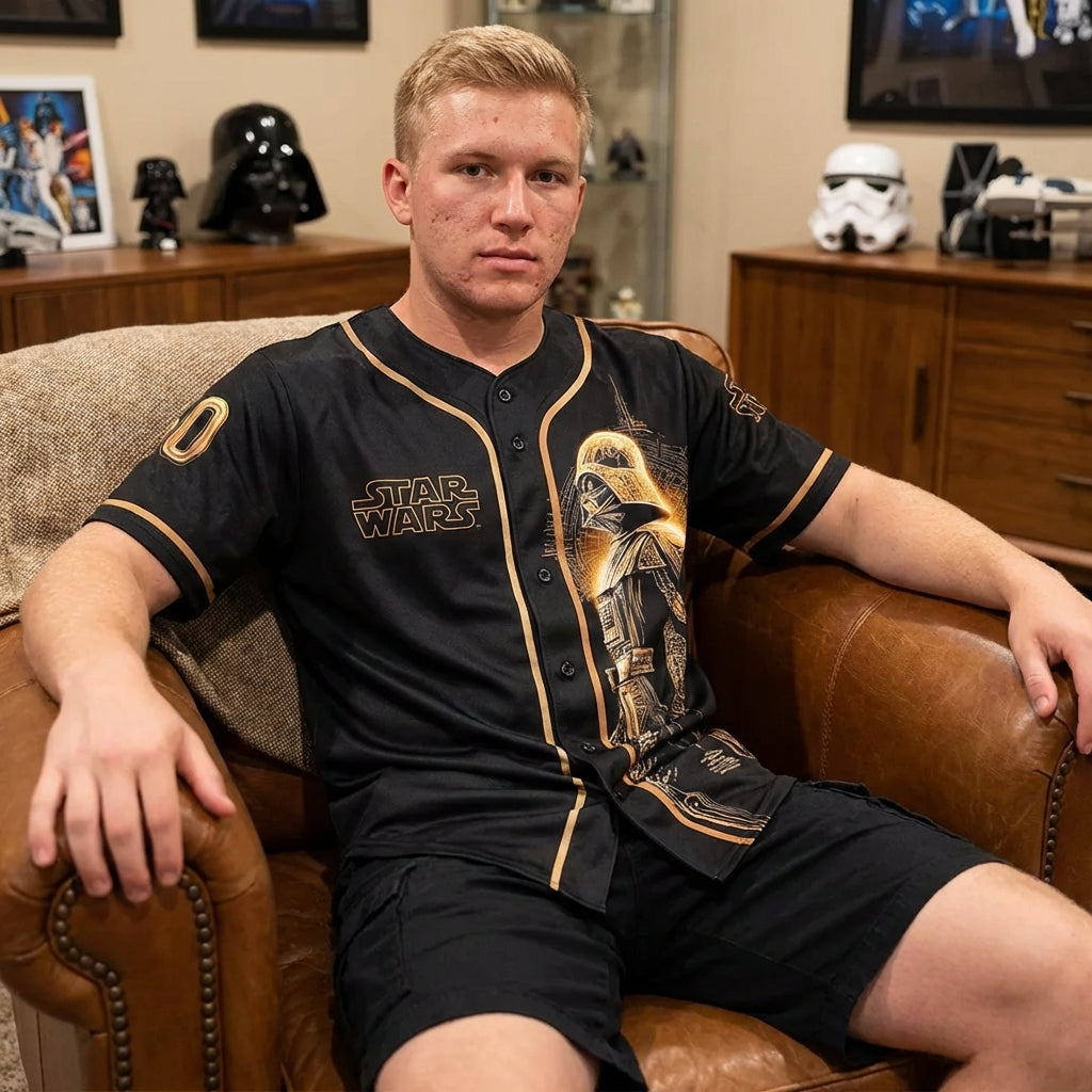 Personalized Star Wars Baseball Jersey Gift for Movie Fans