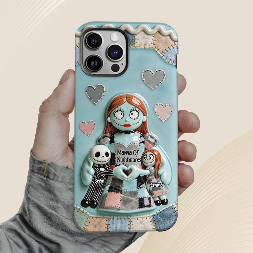 Personalized Spooky Mama Of Nightmares Phone Case Gift for Mom