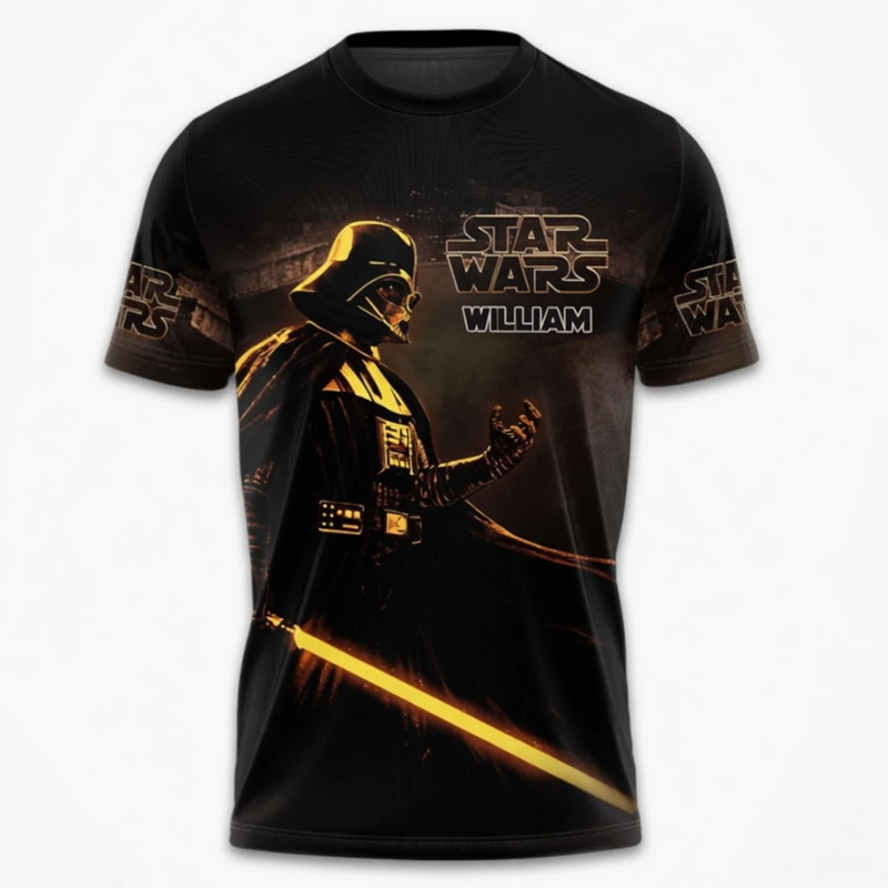 Personalized Star Wars 50th Anniversary AOP Shirt Gift for Movie Fans