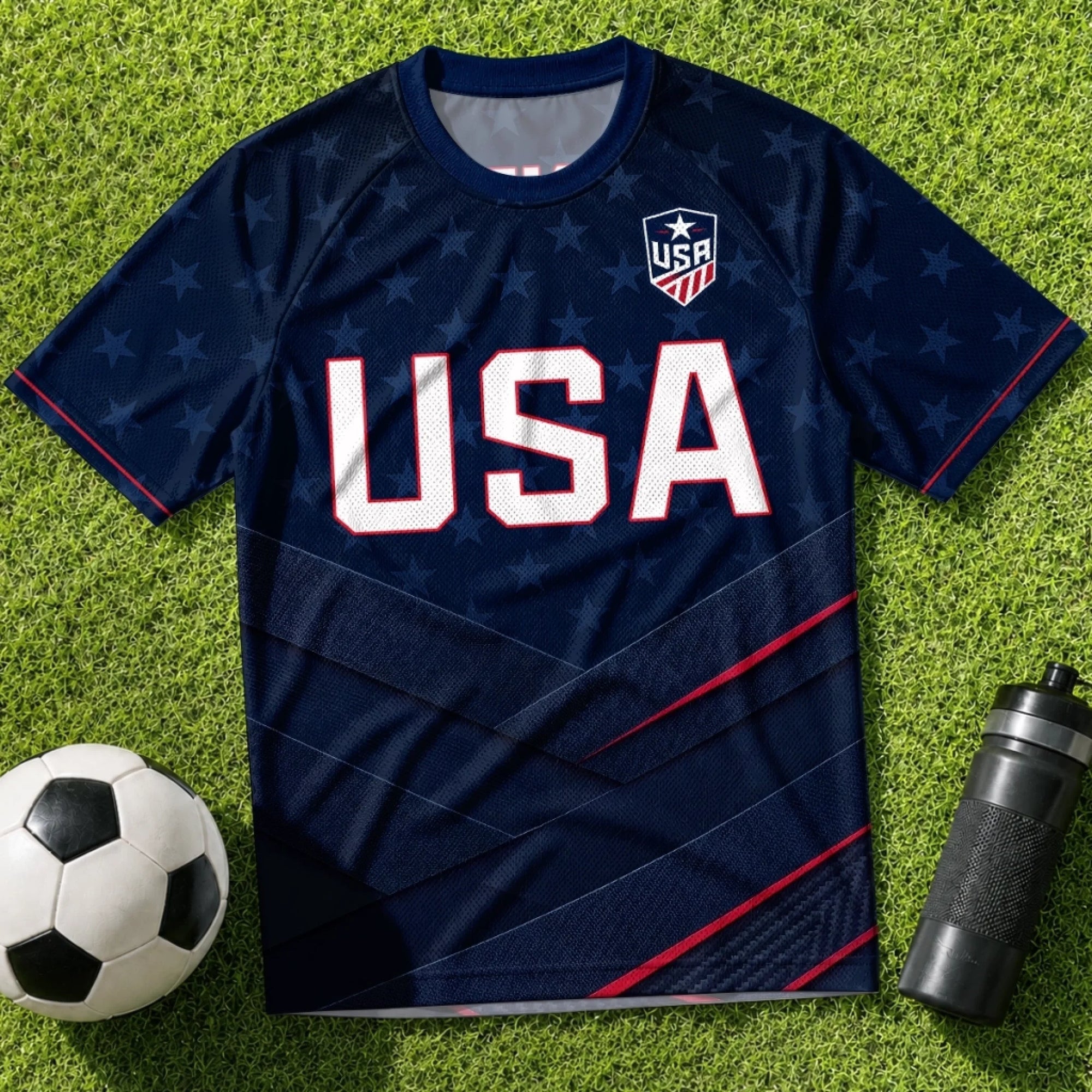 Personalized USA Soccer Jersey Custom Name Gift for Soccer Fans
