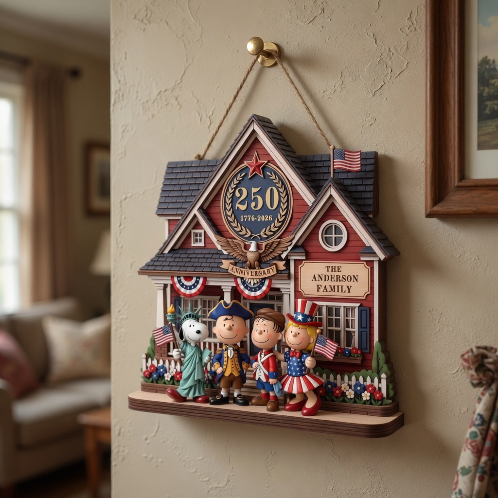 Personalized 250th Anniversary Wood Sign for Family | Unique Home Decor