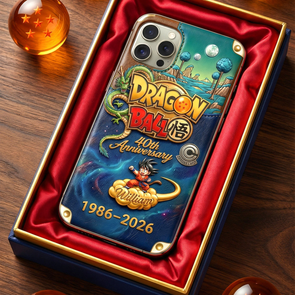 Personalized Dragon Ball 40th Anniversary Phone Case Gift for Movie Fans