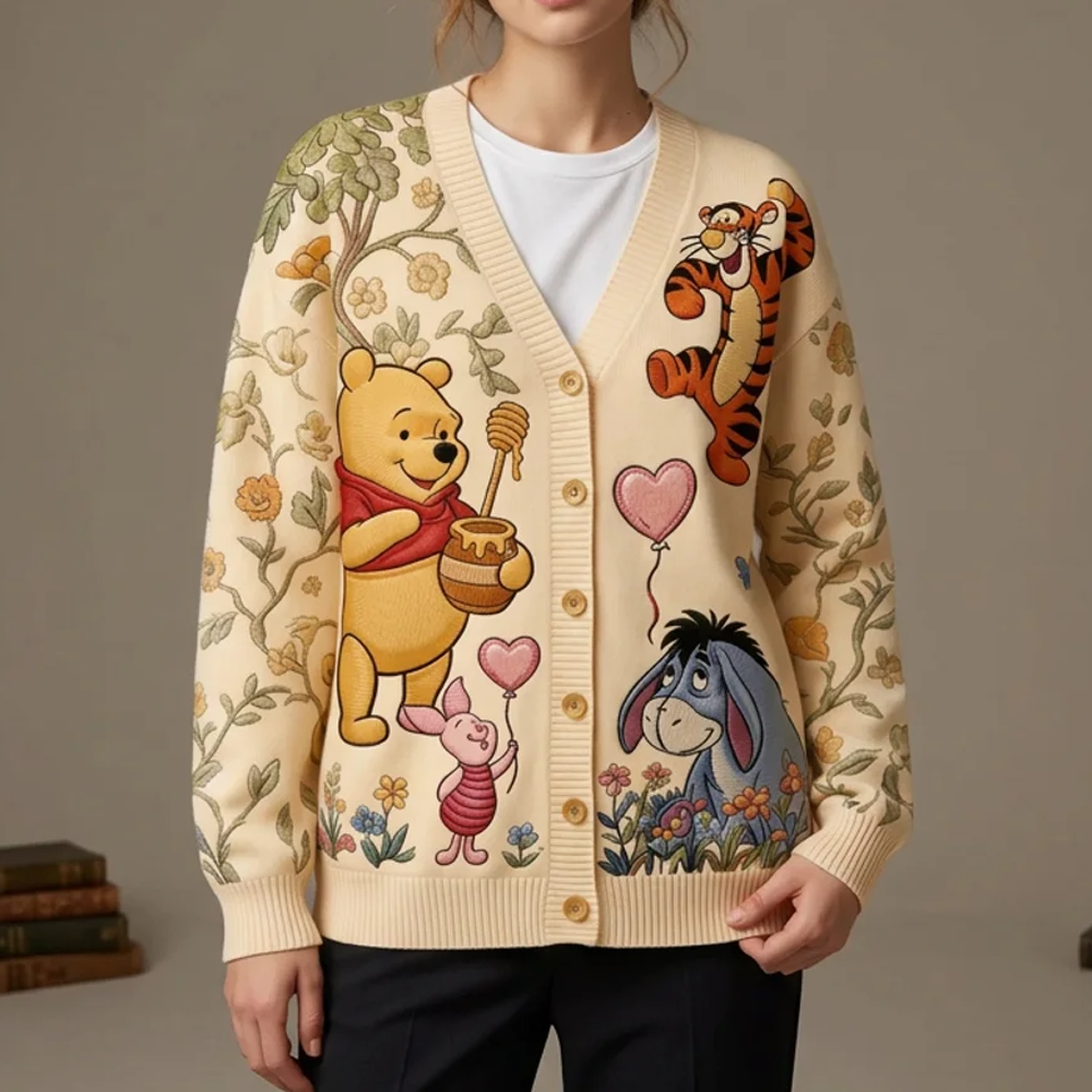 Personalized Knitted Cardigan Custom Name for Her | 100th Anniversary Gift Cardigan GradoCreations