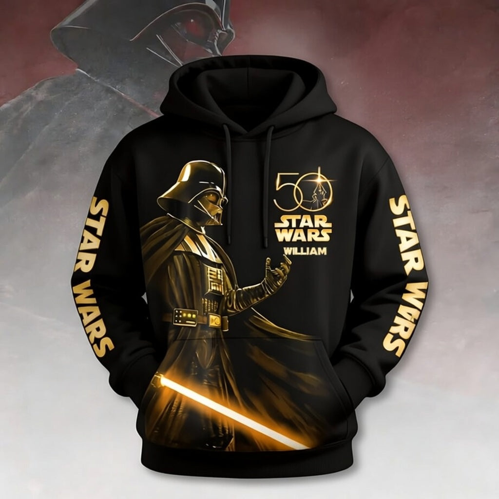 Personalized Star Wars 50th Anniversary All Over Shirt Gift for Movie Fans