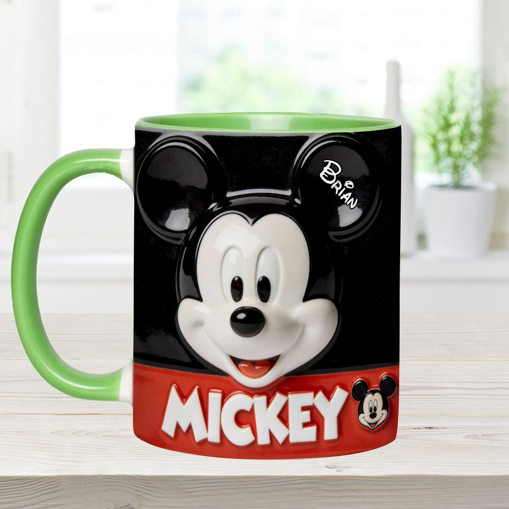 Personalized Mickey and Minnie Mouse Mug Custom Name Gift for Movie Fans
