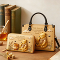 Personalized Pooh 100th Anniversary Leather Wallet Set Gift for Fans