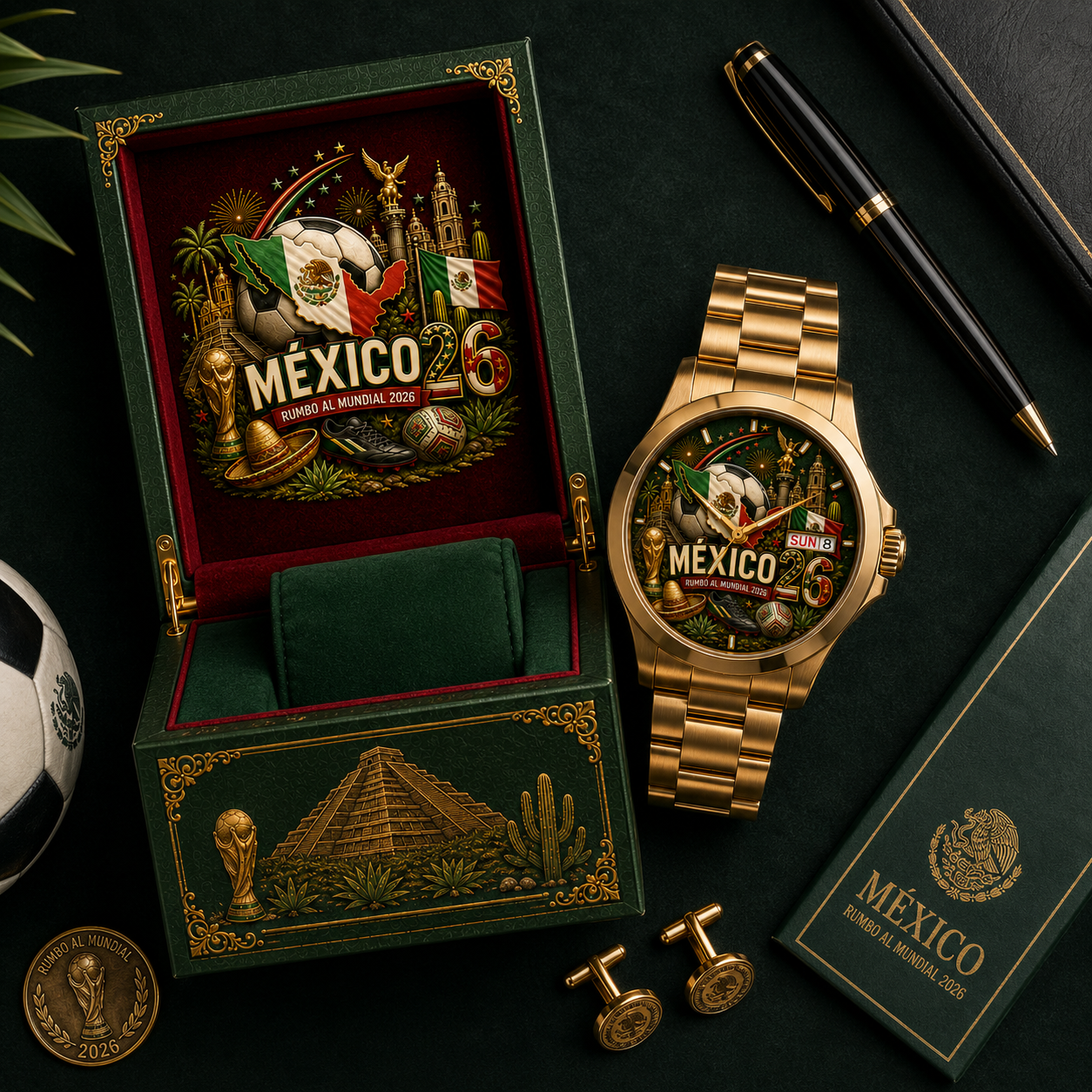 Mexico Football Team Men's Wrist Watch Custom Gift for Fans