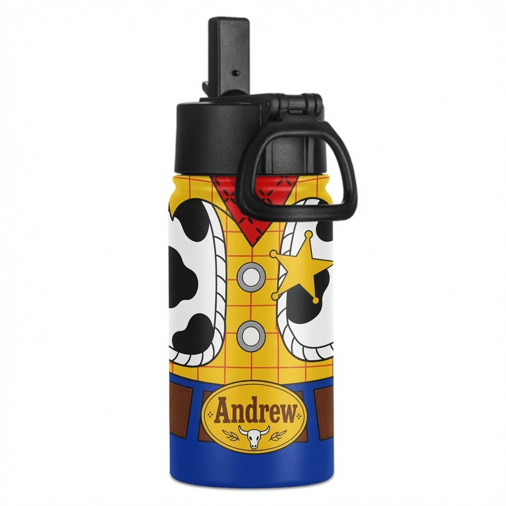 Personalized Cartoon Backpack Set with Lunch Bag & Water Bottle for Kids School Bag+ GradoCreations