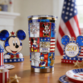 Personalized Patriotic Tumbler with Magic Mouse Design - Gift for Movie Fans & Patriots
