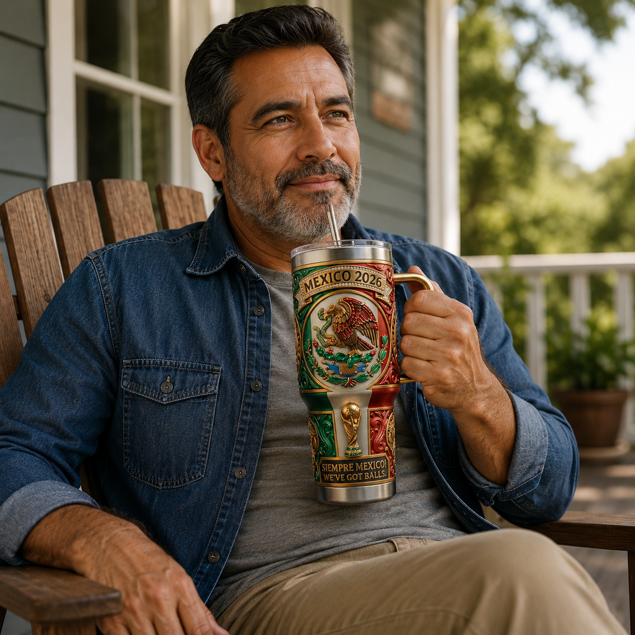 Personalized Tumbler for Football Lovers | Siempre Mexico Gift