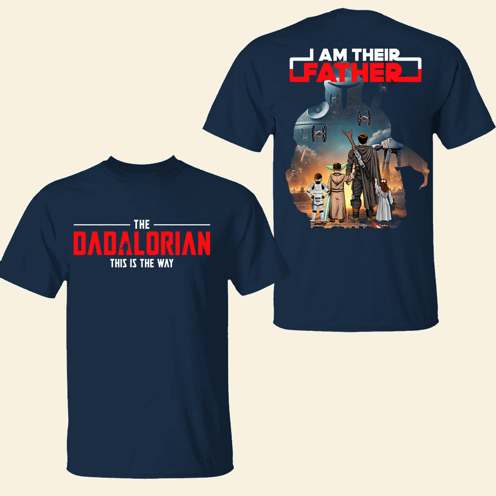 Personalized Star Wars Dad T-Shirt | Customizable Gift for Father's Day