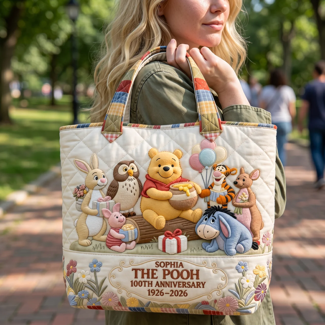 Personalized Quilted Tote Bag Celebrate 100 Years of Friendship Gift for Movie Fans
