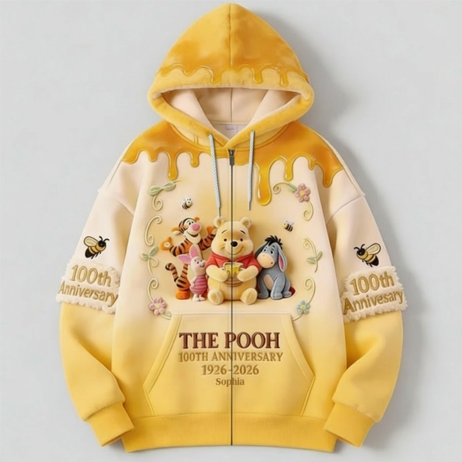 Personalized 100th Anniversary Shirt for Pooh Fans | Custom All Over Print Gift