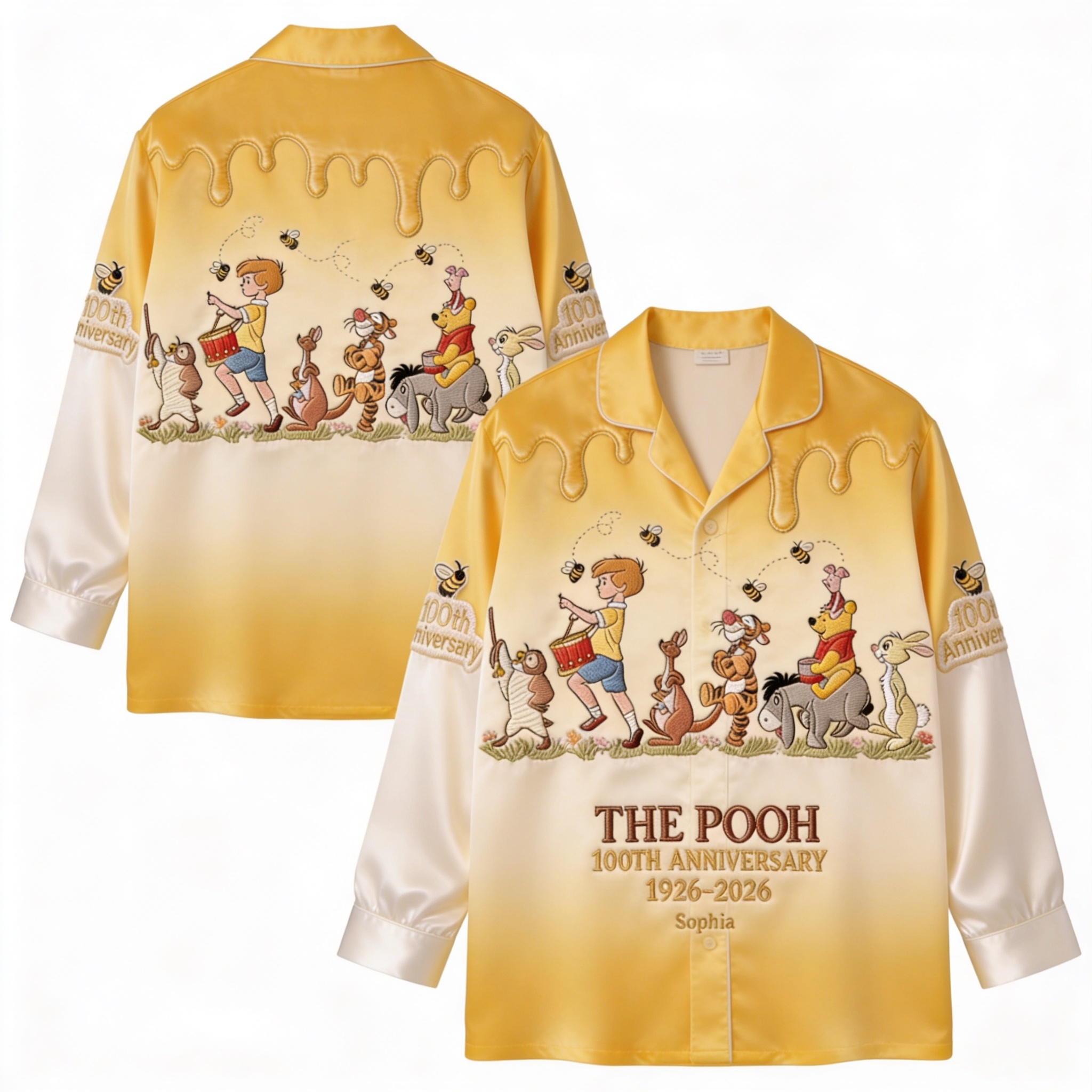 Personalized Disney 100th Anniversary Pajama Set for Movie Fans
