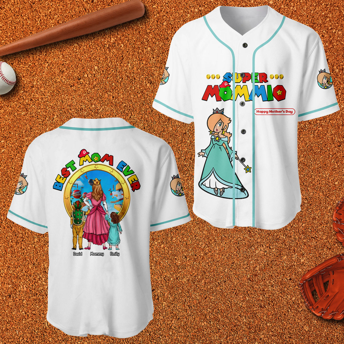 Personalized Baseball Jersey Best Mom Ever Gift for Mom