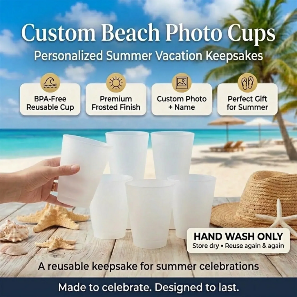 Personalized Frosted Cups for Girls Trip 2026 Best Friend Gift
