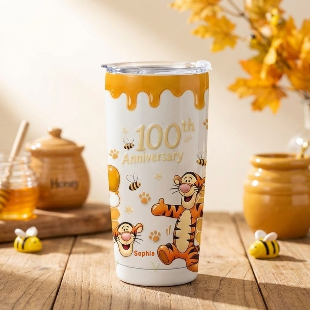 Personalized 100th Anniversary Tumbler for Movie Fans Gift