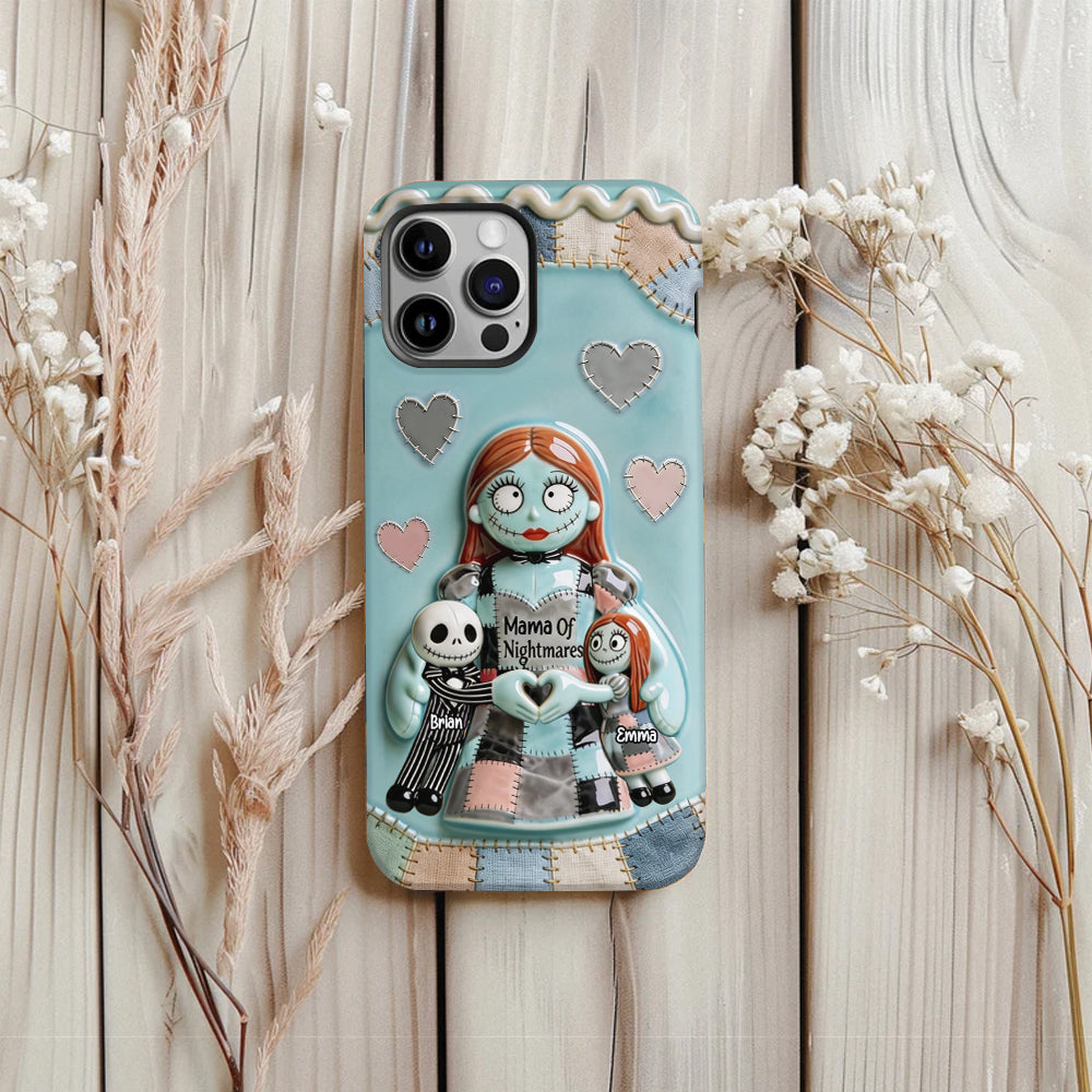 Personalized Spooky Mama Of Nightmares Phone Case Gift for Mom