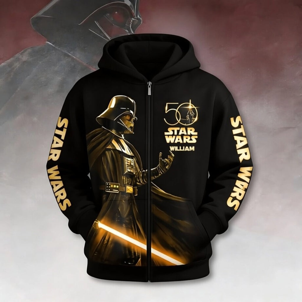 Personalized Star Wars 50th Anniversary All Over Shirt Gift for Movie Fans