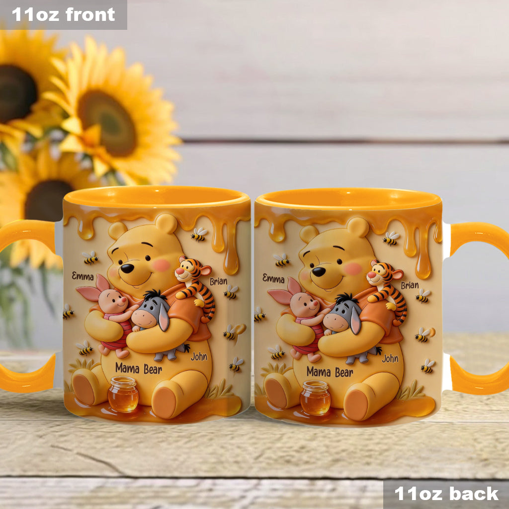 Personalized Honey Bear Mug for Mom | Custom Name Drinkware Gift