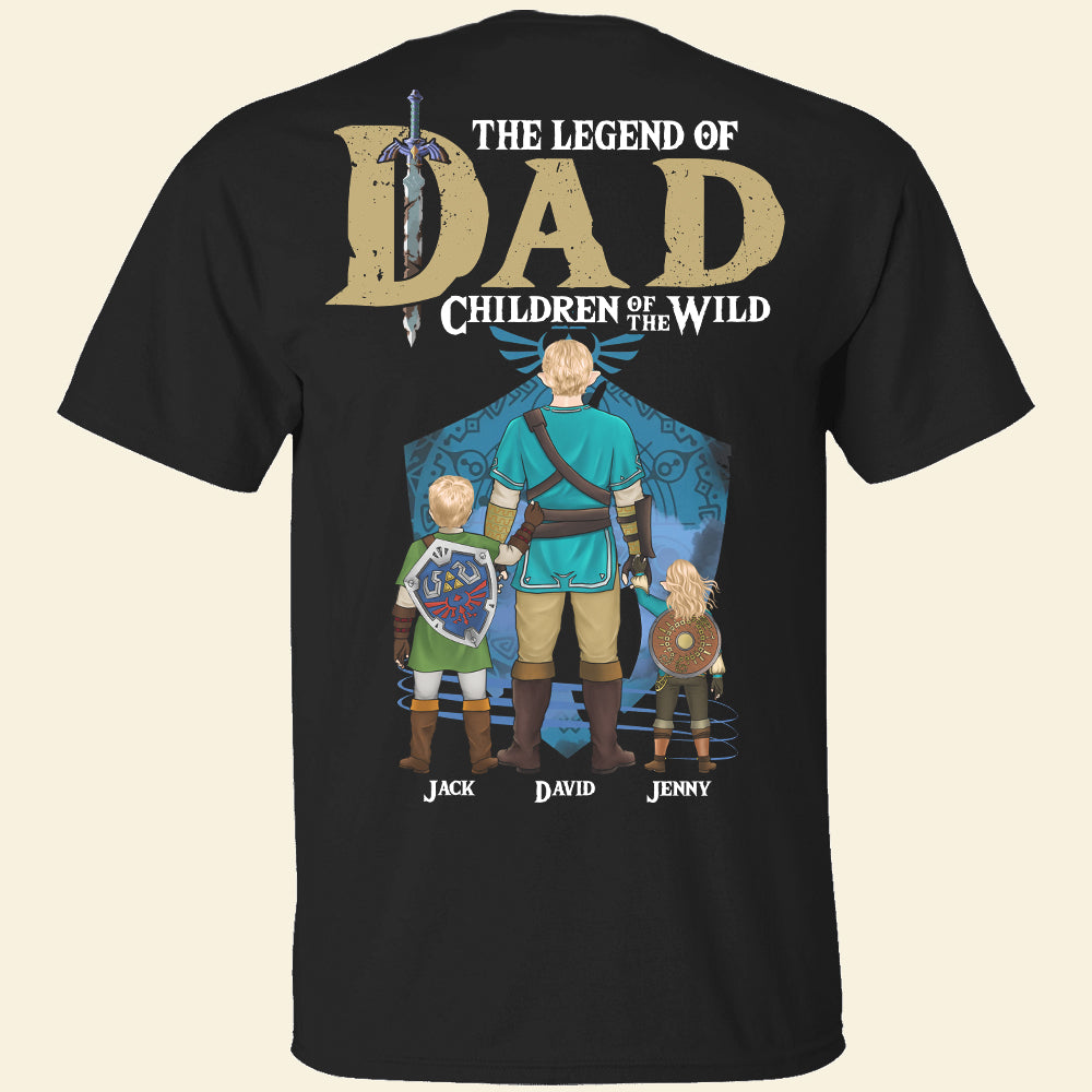 Personalized The Legend of Zelda Dad T-Shirt Gift for Gamers
