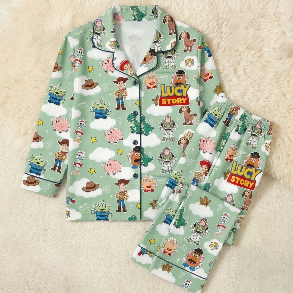 Personalized Toy Story Pajama Set Unique Gift for Movie Fans