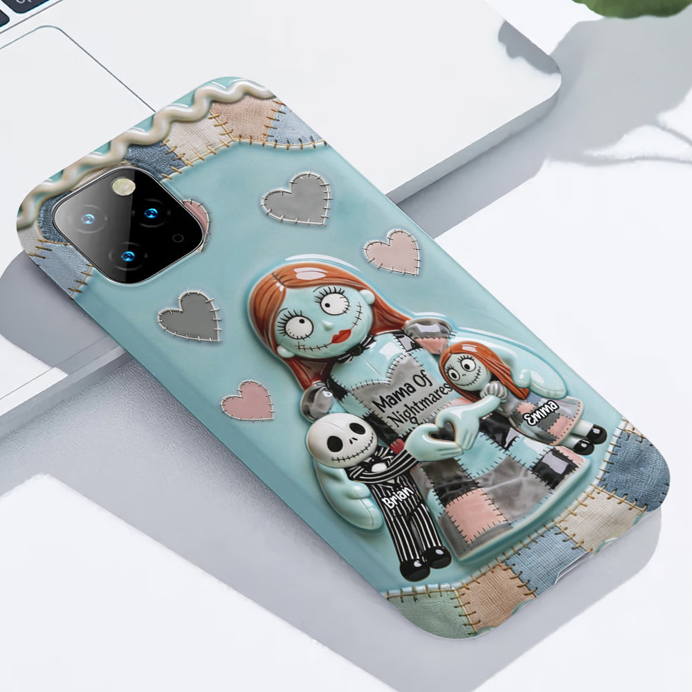 Personalized Spooky Mama Of Nightmares Phone Case Gift for Mom