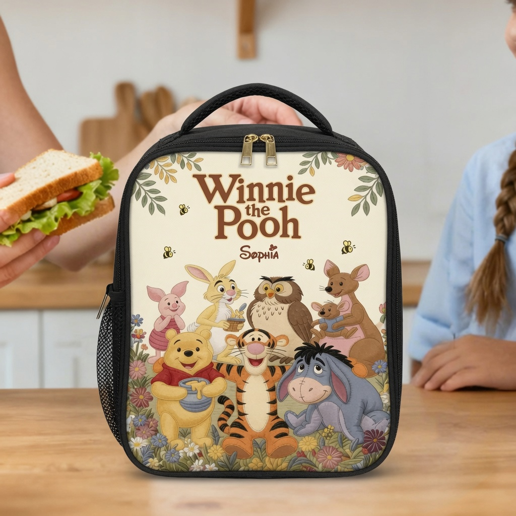 Personalized Winnie the Pooh Backpack Set for Kids - Back to School Gift School Bag+ GradoCreations