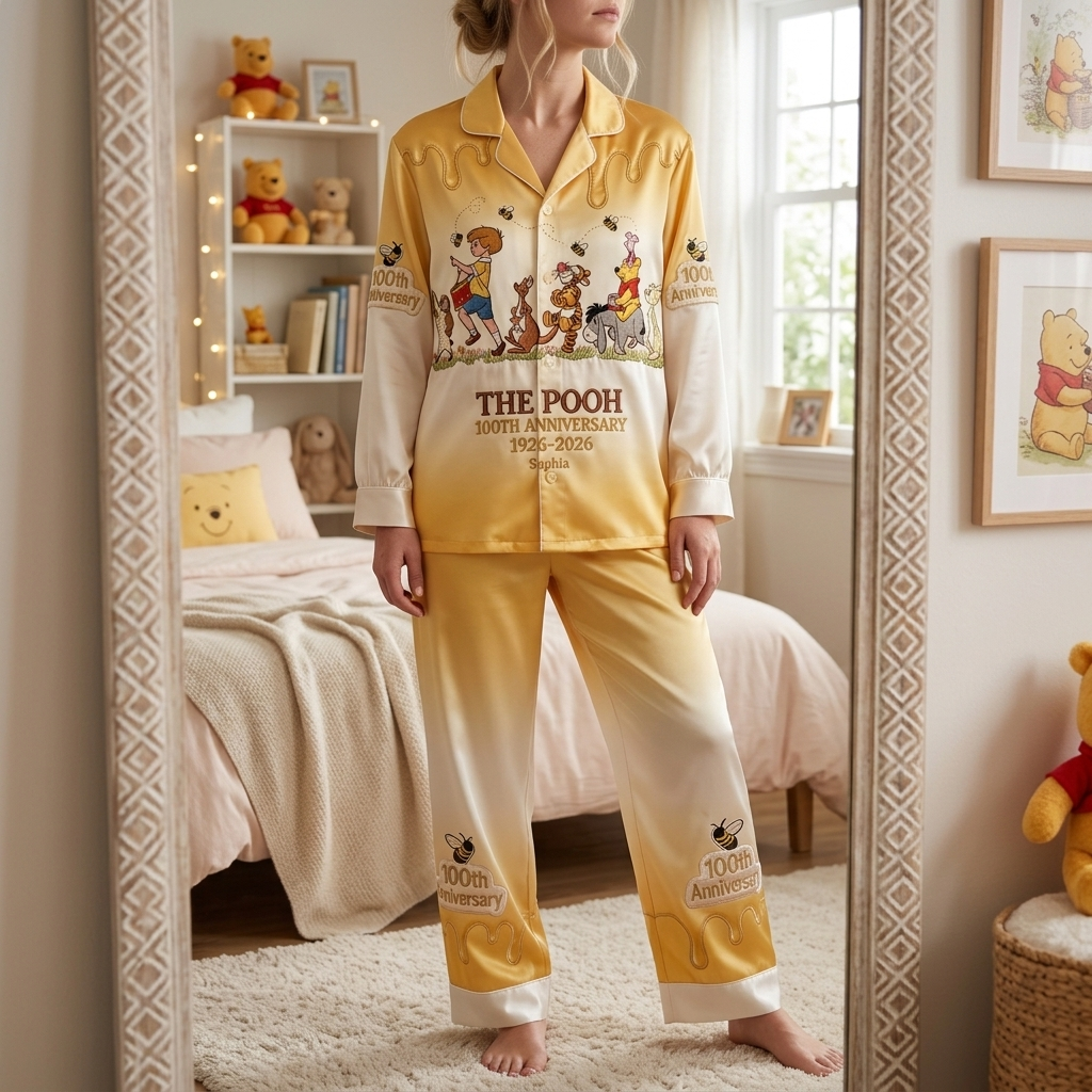 Personalized Disney 100th Anniversary Pajama Set for Movie Fans