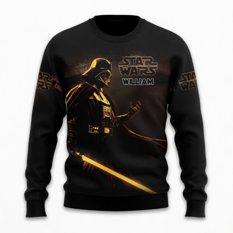 Personalized Star Wars 50th Anniversary AOP Shirt Gift for Movie Fans