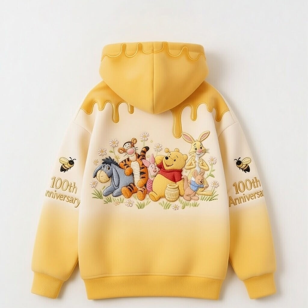 Personalized Pooh Bear 100th Anniversary All Over Shirt Gift