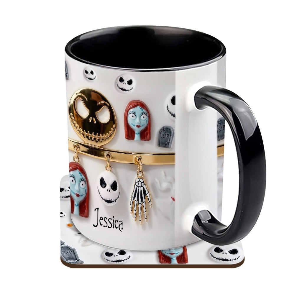 Personalized Spooky Characters Mug for Movie Fans Gift