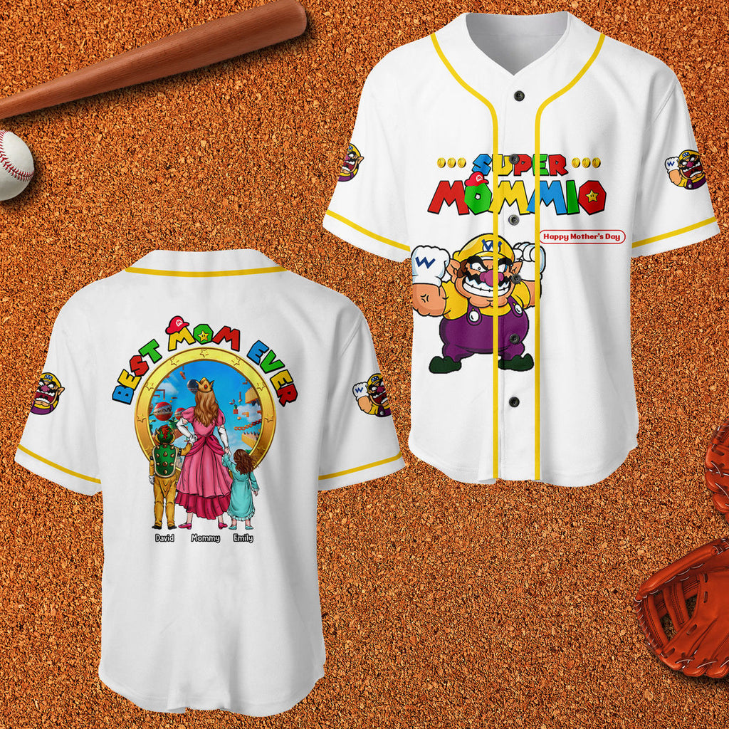 Personalized Baseball Jersey Best Mom Ever Gift for Mom