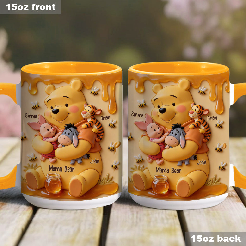 Personalized Honey Bear Mug for Mom | Custom Name Drinkware Gift
