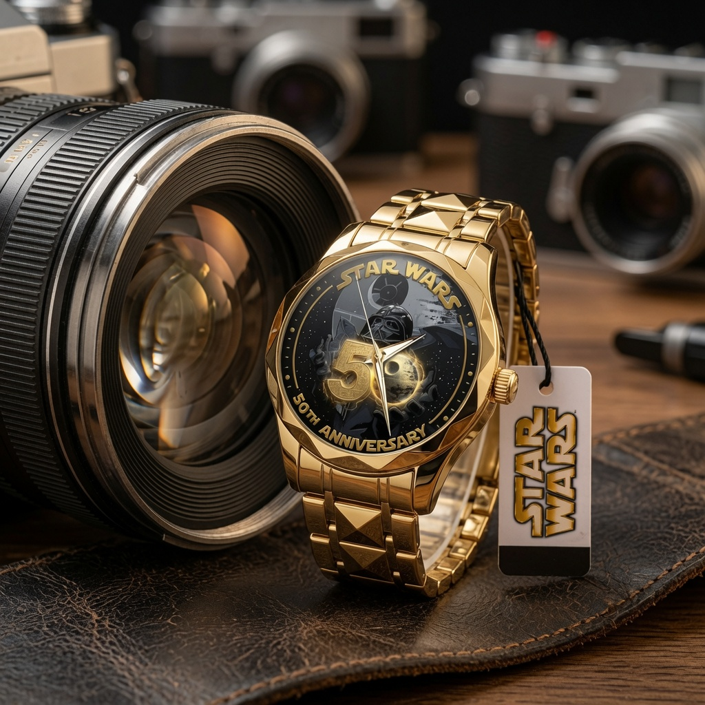 Personalized Star Wars 50th Anniversary Men's Wrist Watch Gift for Him Men's Wrist Watch GradoCreations