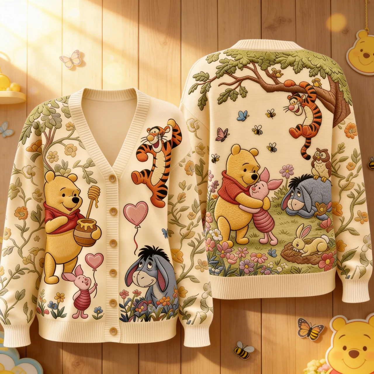 Personalized Knitted Cardigan Custom Name for Her | 100th Anniversary Gift Cardigan GradoCreations