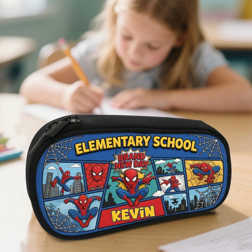 Personalized Spidey Backpack Set with Lunch Bag & Water Bottle for Kids School Bag+ GradoCreations