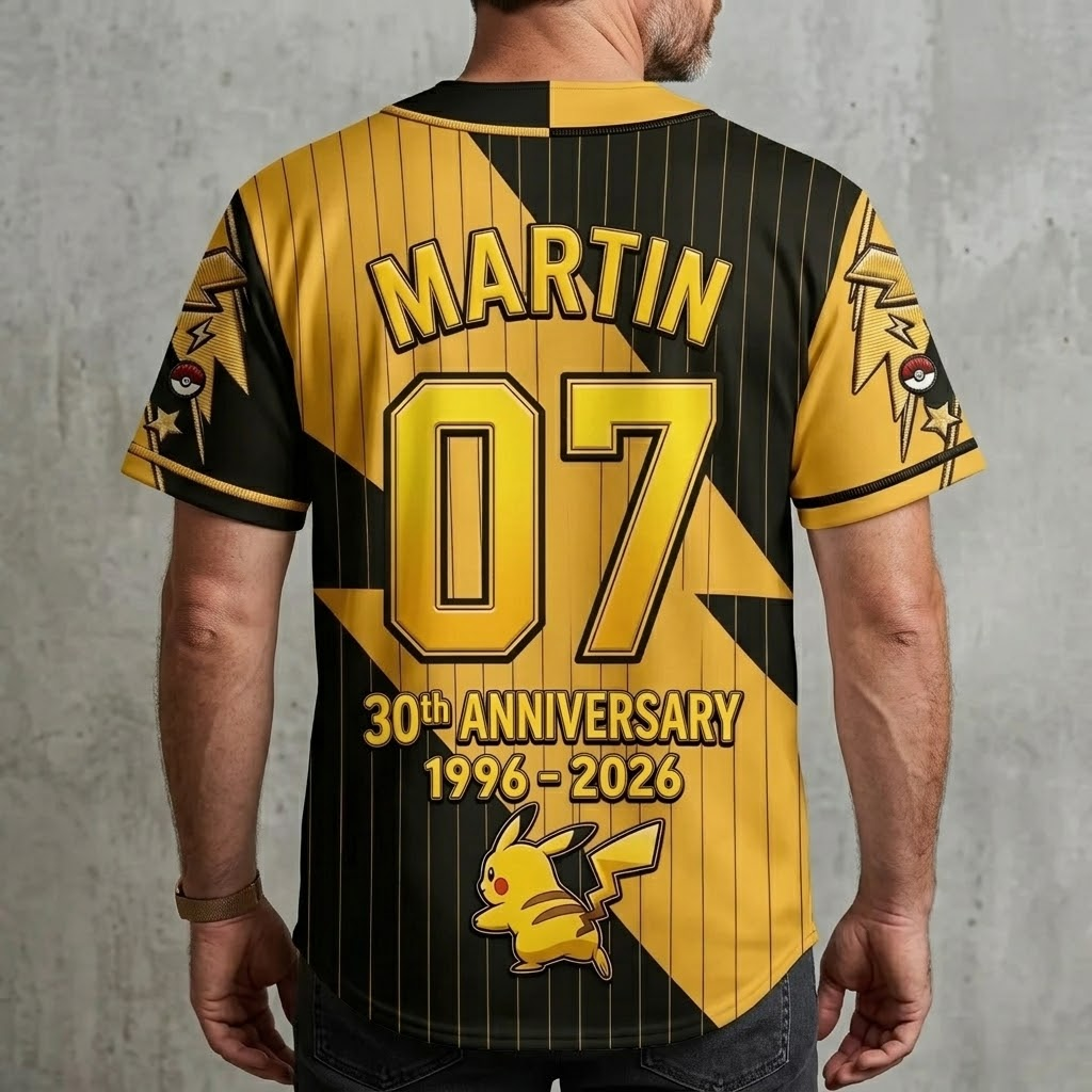 Personalized 30th Anniversary Baseball Jersey Custom Name Gift for Movie Fans