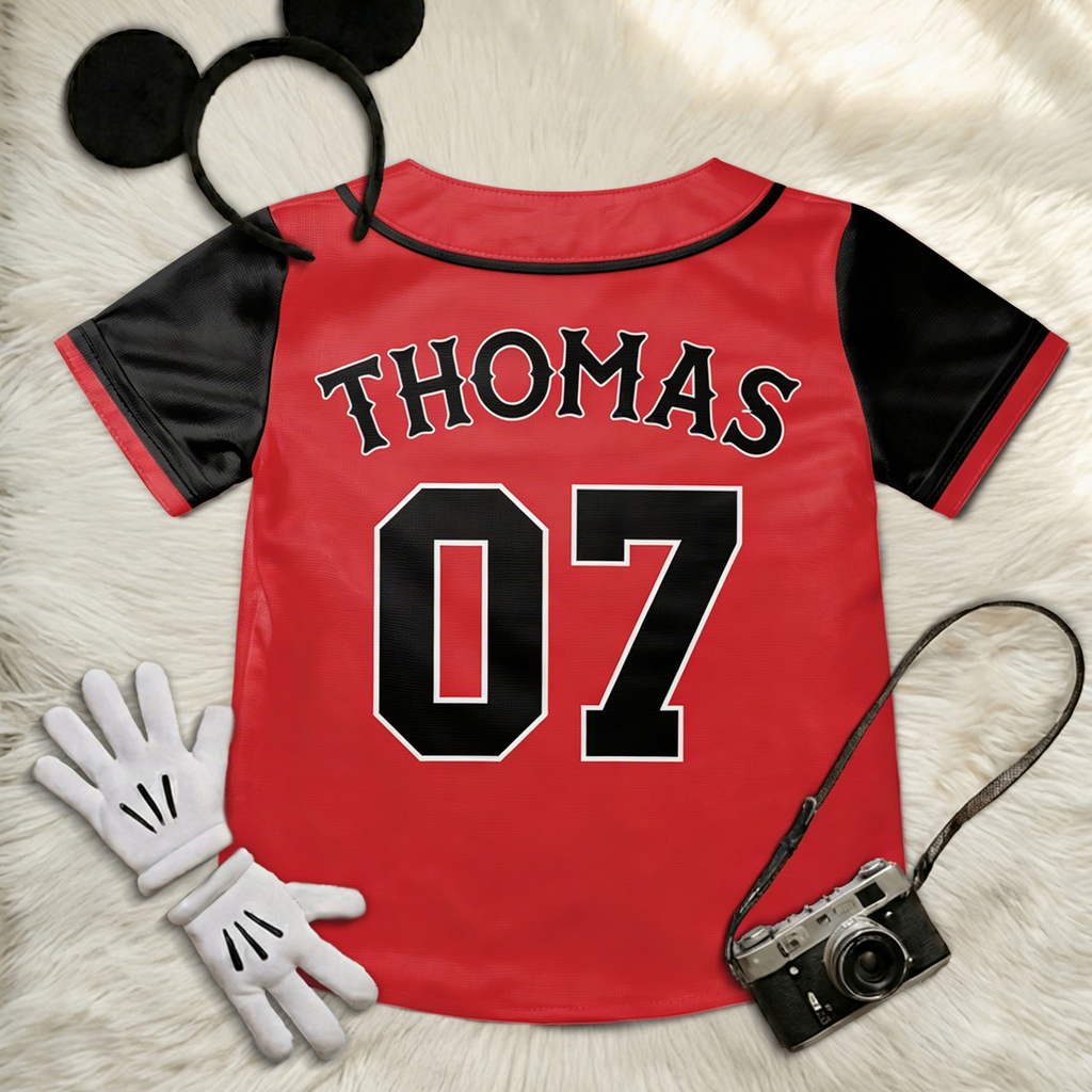 Personalized Disney Baseball Jersey for Kids, Youth, Adult - Unique Gift for Movie Fans