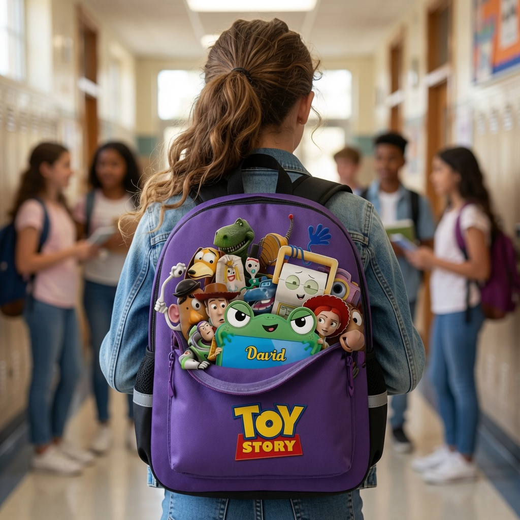 Personalized Toy Story School Backpack Set for Kids - Lunch Bag, Pencil Case & Water Bottle School Bag+ GradoCreations