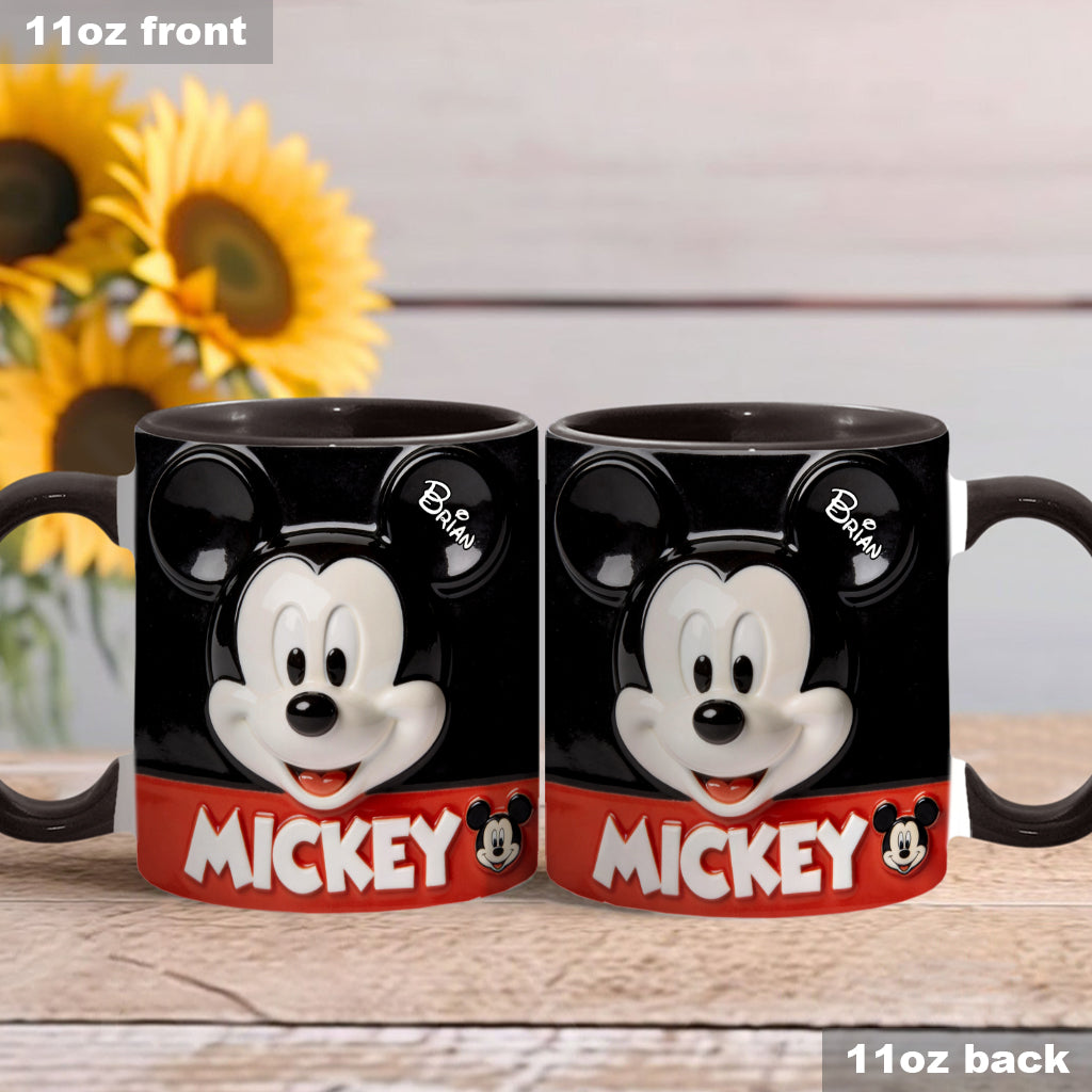 Personalized Mickey and Minnie Mouse Mug Custom Name Gift for Movie Fans